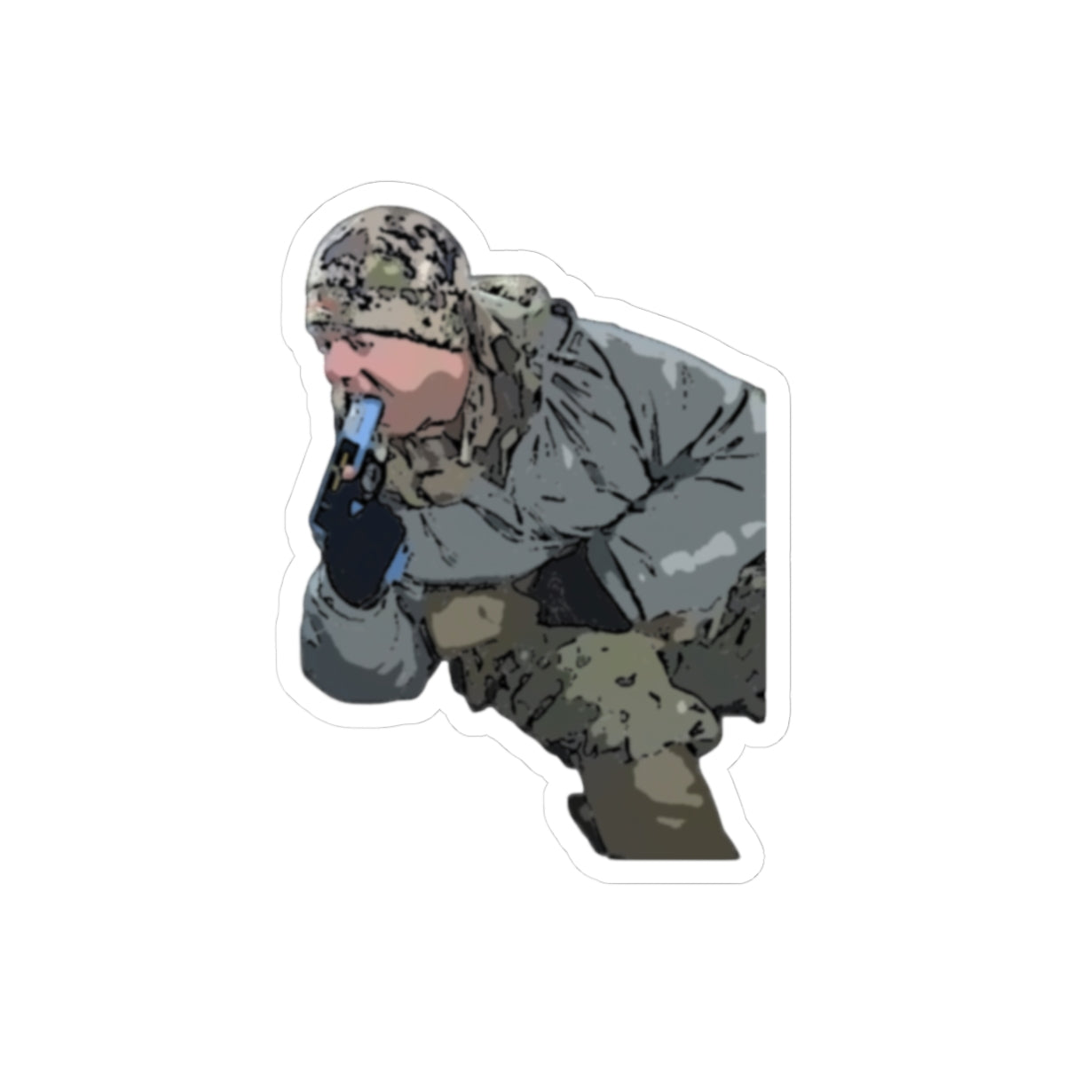 God Gun Sticker